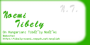 noemi tibely business card